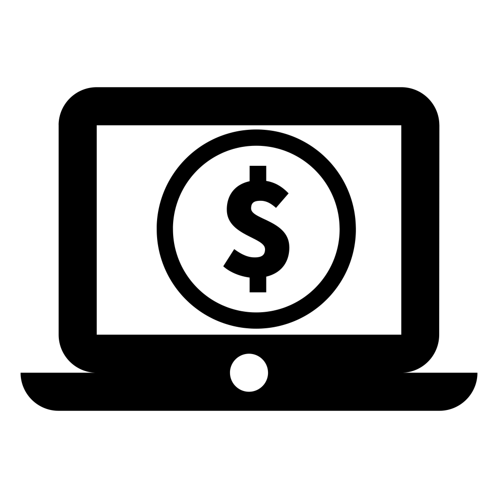 Illustration of a growing stack of a screen with a dollar sign symbolizing wealth